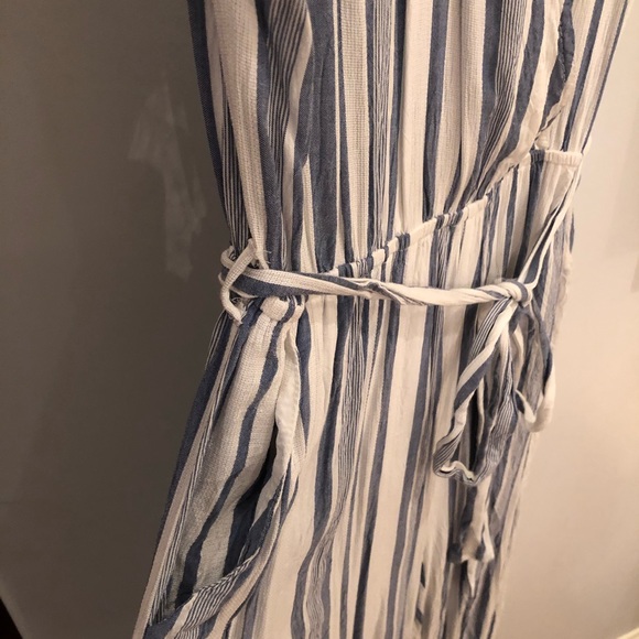 Urban Outfitters Blue and White Striped Jumpsuit - Picture 5 of 7